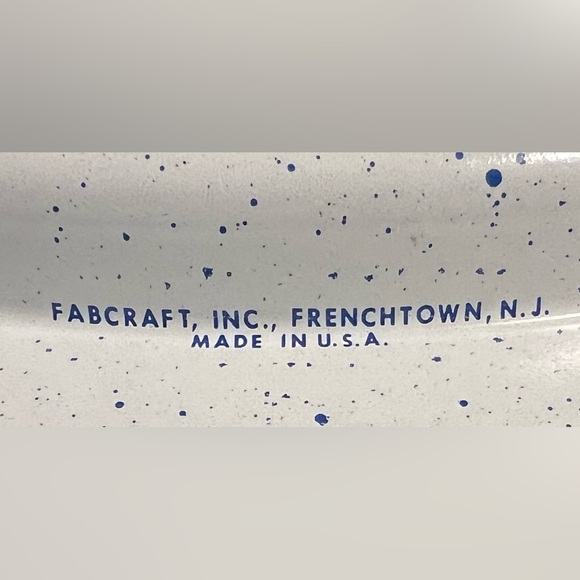 Bundle VINTAGE 2 Ming BLUE White METAL Trays USA Spic SPAN - Picture 9 of 11